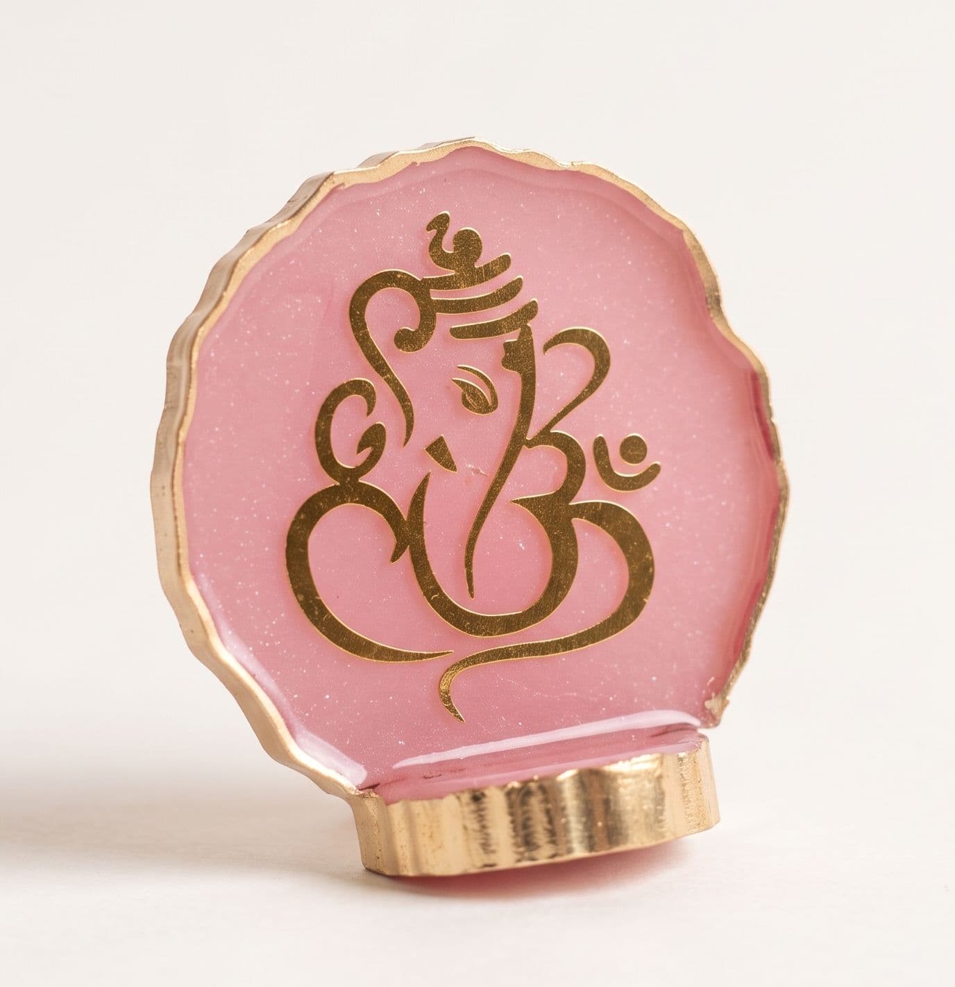 Ganesha Idol Stand 2 inch - Rose Pink